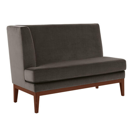 Hyde Dining Sofa Taupe with armrest right