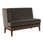 Hyde Dining Sofa Taupe with armrest right