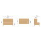 Hyde Dining Sofa Taupe with armrest left