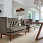 Hyde Dining Sofa Taupe with armrest left