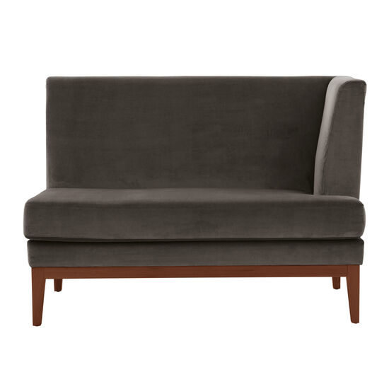 Hyde Dining Sofa Taupe with armrest left