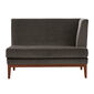 Hyde Dining Sofa Taupe with armrest left