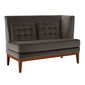 Hyde Dining Sofa Taupe with armrest left