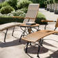 Fontenay Folding Side Table Ø 55 low, Teak
