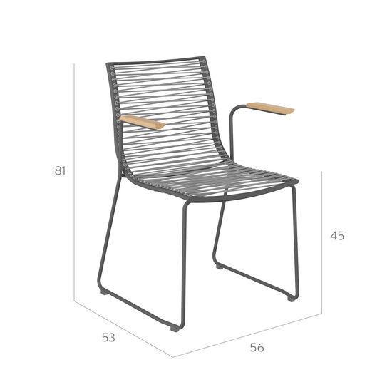 Pan Armchair Graphite
