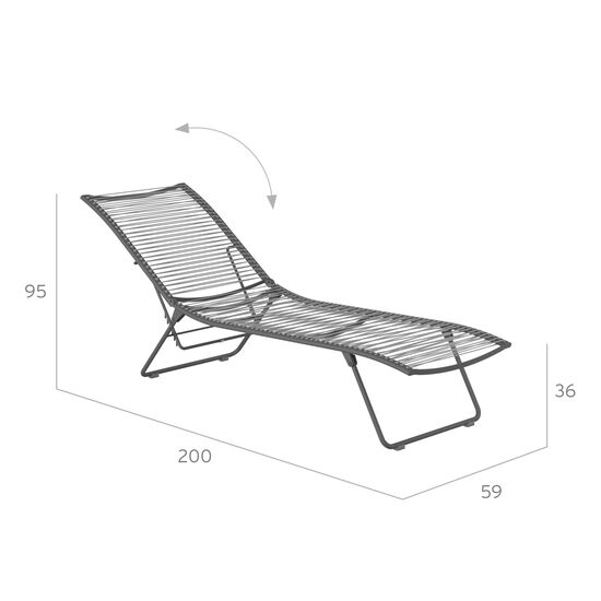 Pan Lounger Graphite