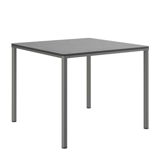 Portland Table Graphite 90 x 90 with HPL top Shade