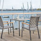 Portland Table Graphite 90 x 90 with HPL top Shade