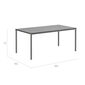 Portland Table Graphite 165 x 90, with HPL top Shade