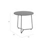 Pan Side Table Graphite Ø 48, HPL Shade