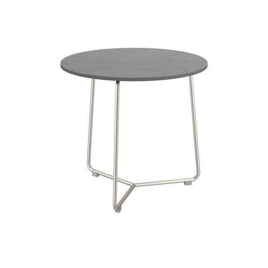 Pan Side Table Stainless Steel Ø 48, HPL Shade