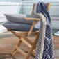 Feather Cushion 60 x 30 Rombo Marine/White