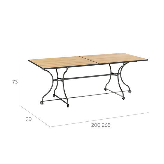 Fontenay Extending Table 200-265 x 90, Teak