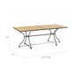 Fontenay Extending Table 200-265 x 90, Teak