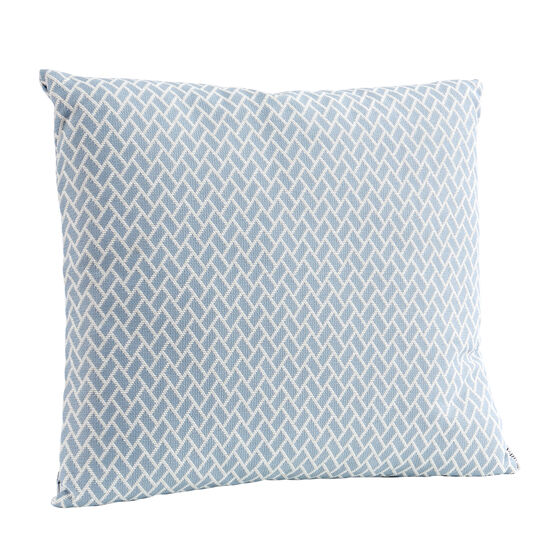 Feather Cushion 50 x 45 Rombo Bleu /White