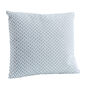 Feather Cushion 50 x 45 Rombo Bleu /White
