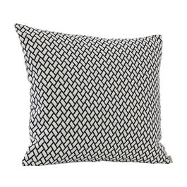 Feather Cushion 50 x 45 Rombo White/Marine