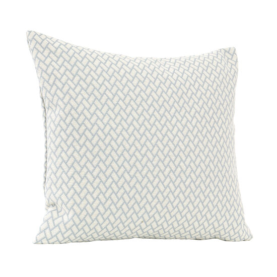 Feather Cushion 50 x 45 Rombo White/Bleu