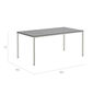 Portland Table Stainless Steel 165 x 90 with HPL top Shade