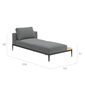 Morgans Bay Lounger with tray left, cushions included