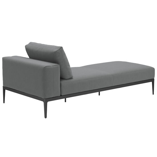 Morgans Bay Lounger with tray left, cushions included