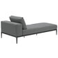 Morgans Bay Lounger with tray left, cushions included