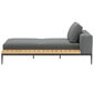 Morgans Bay Lounger with tray left, cushions included