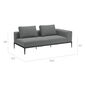 Morgans Bay Sofa with armrest left, cushions included