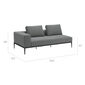 Morgans Bay Sofa with armrest right, cushions included
