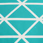 Floor Cushion Geo Turquoise/White