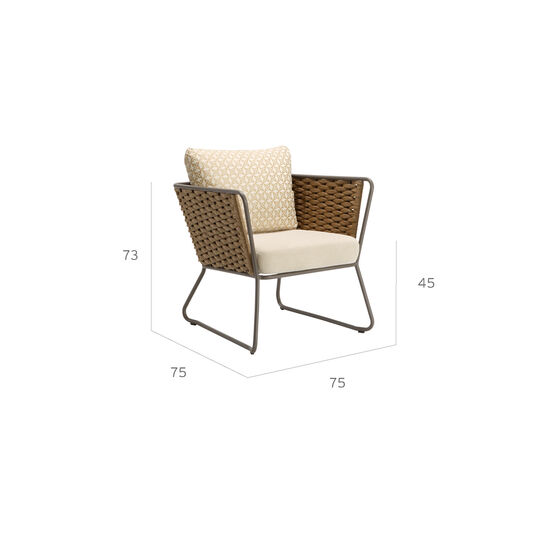 Casablanca Armchair, cushions included