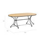Fontenay Low Dining Table oval 160 x 85, Teak