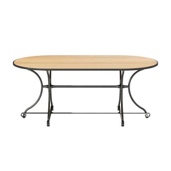 Fontenay Low Dining Table oval 160 x 85, Teak