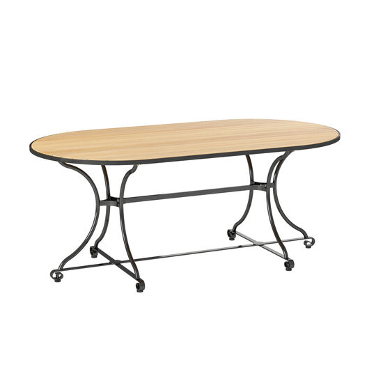 Fontenay Low Dining Table oval 160 x 85, Teak