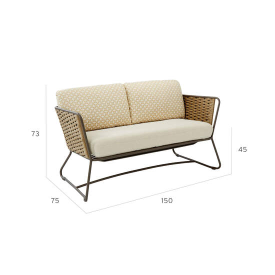 Casablanca Two-Seater, cushions included