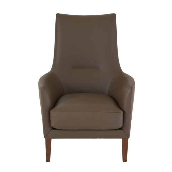 Leighton Leather Armchair, Cedar