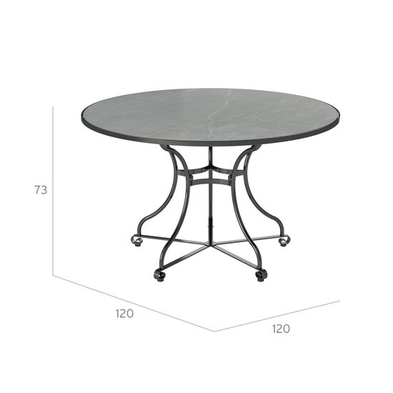 Fontenay Table Ø 120 with ceramic top
