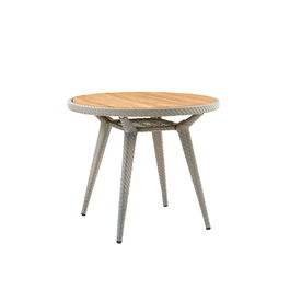 Charleston Table Ø 90 with teak top