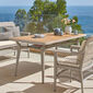 Charleston Table 165 x 90 with teak top