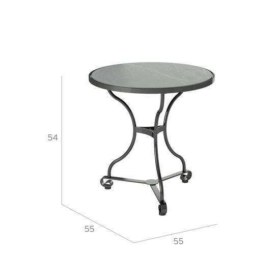 Fontenay Side Table Ø 55 with ceramic top