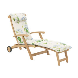 Hortensia Blue Cushion for Royal Princess Deck Chair longer