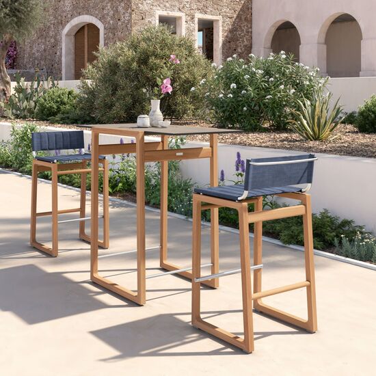 Benton Bar Stool Blue Smoke fixed