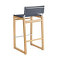 Benton Bar Stool Blue Smoke fixed