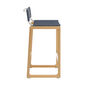 Benton Bar Stool Blue Smoke fixed