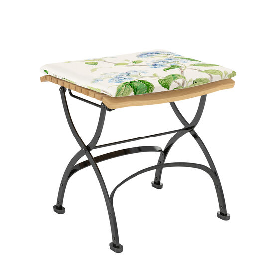 Hortensia Blue Cushion for Footstool