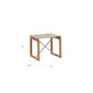 Benton Footstool Stormy Grey foldable
