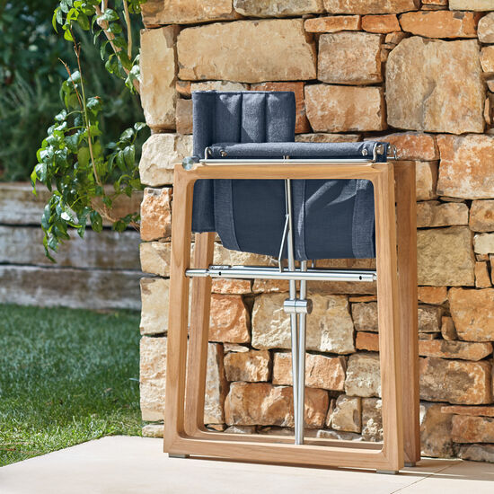 Benton Armchair Blue Smoke foldable