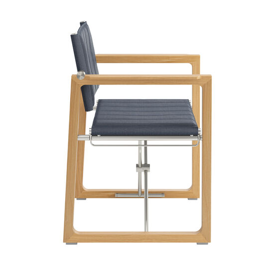 Benton Armchair Blue Smoke foldable