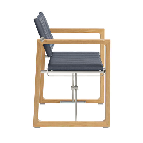 Benton Armchair Blue Smoke foldable