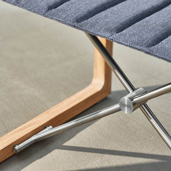 Benton Armchair Blue Smoke foldable